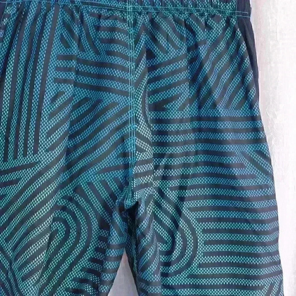 Speedo Swim Trunks Board Shorts M Liner 2 Pockets Blue & Teal Excellent Shape - Picture 8 of 14